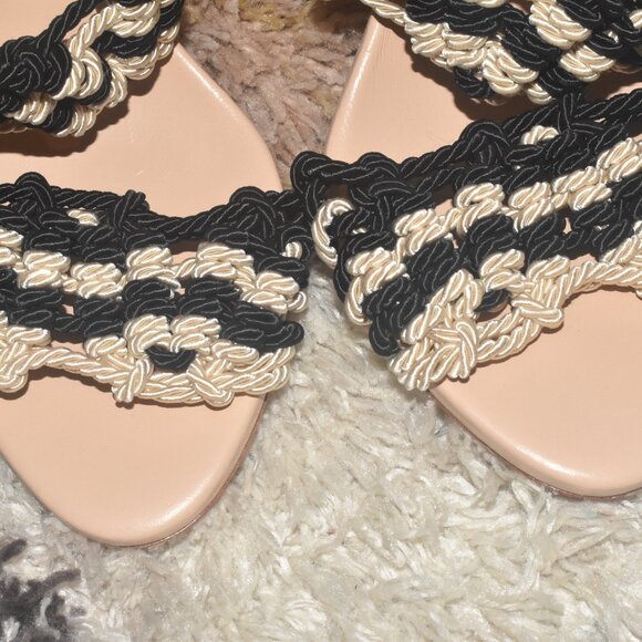 NWOT ULLA JOHNSON Espadrille Raffia Lace Up Woven Nautical Sandals Size 36! - Picture 13 of 15